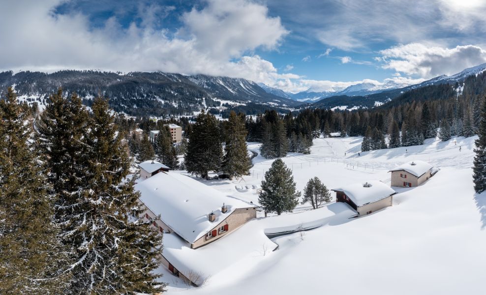 Winter über der Anlage